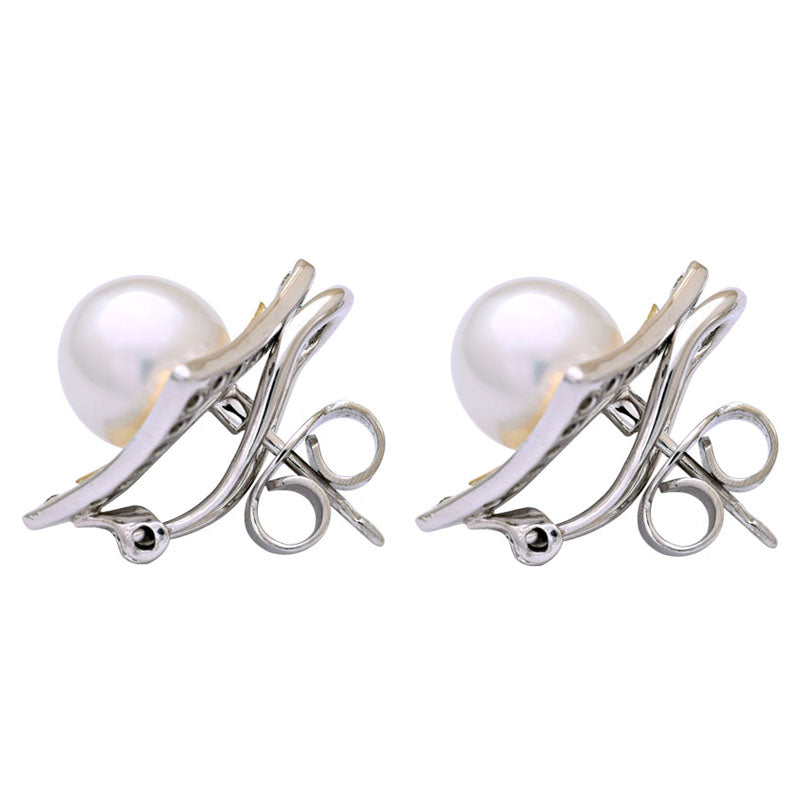 Earrings-South Sea Pearl and Diamond
