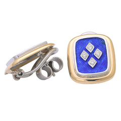 Earrings-Diamond (Enamel)