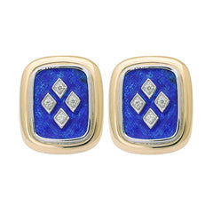 Earrings-Diamond (Enamel)