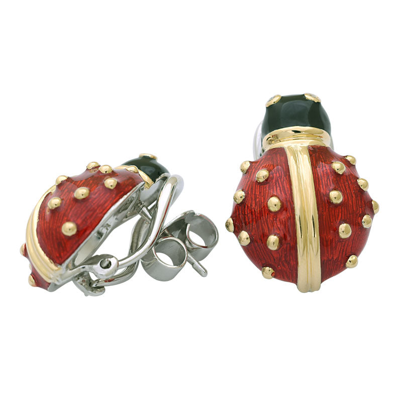 Earrings-Diamond (Enamel) | Singhvi Jewels