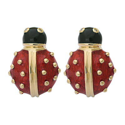 Earrings-Diamond (Enamel)