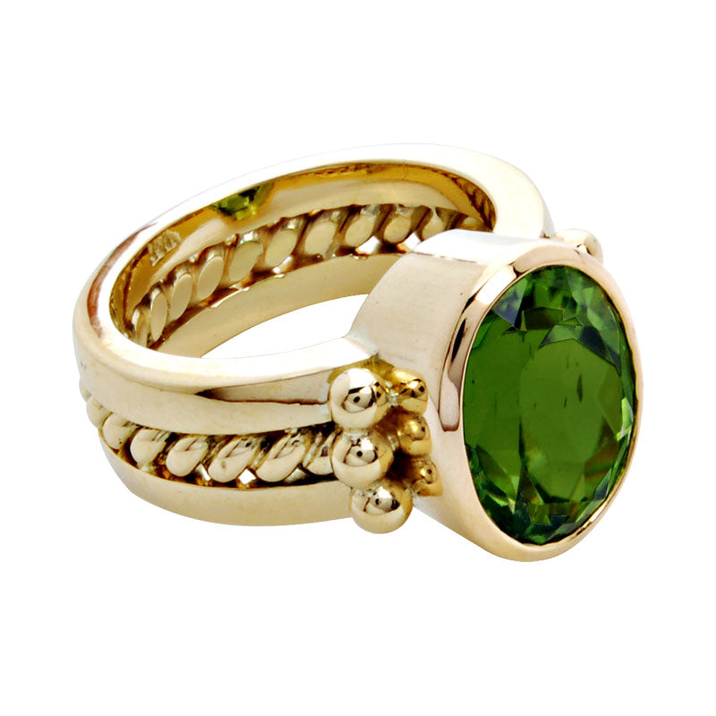 Ring-Peridot | Singhvi Jewels