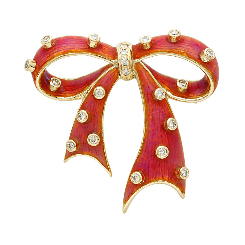 Brooch - Diamond (Enamel) | Singhvi Jewels