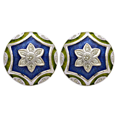 Earrings - Diamond (Enamel)