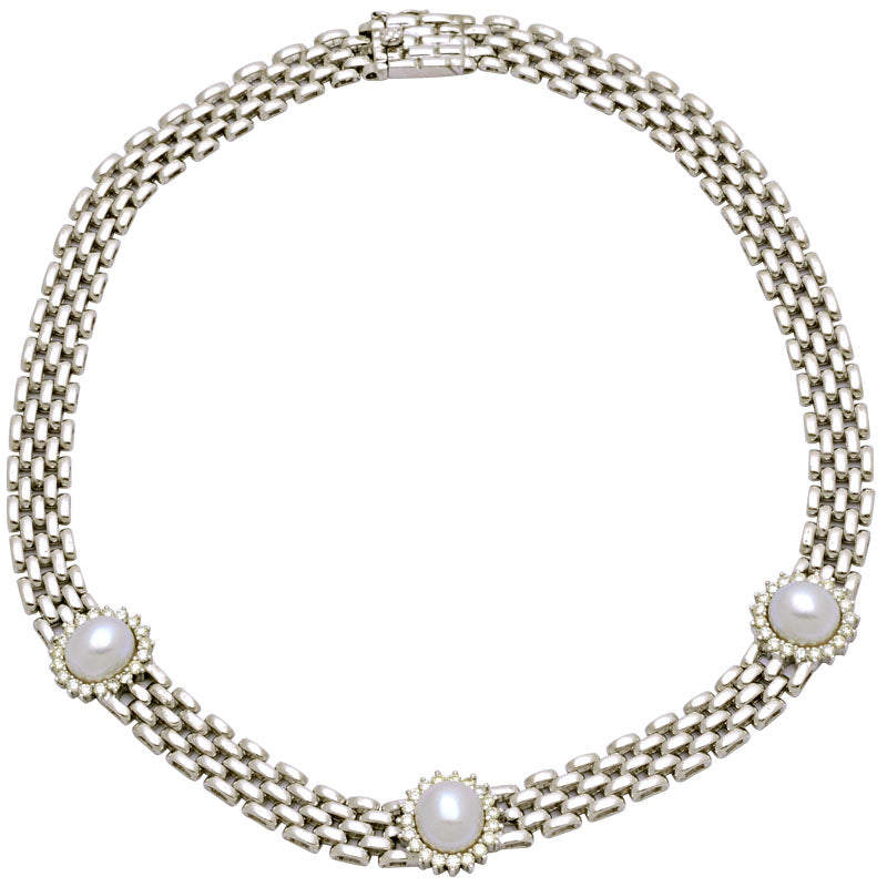 Necklace-South Sea Pearl and Diamond