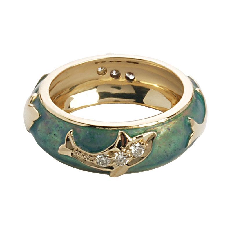 Ring-Diamond (Enamel) (1390M) | Singhvi Jewels