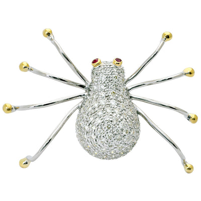 Brooch - Ruby And Diamond