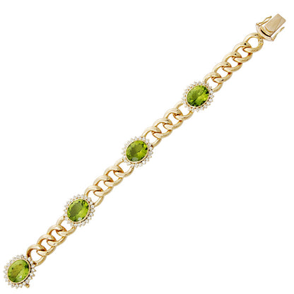 Bracelet - Peridot and Diamond | Singhvi Jewels