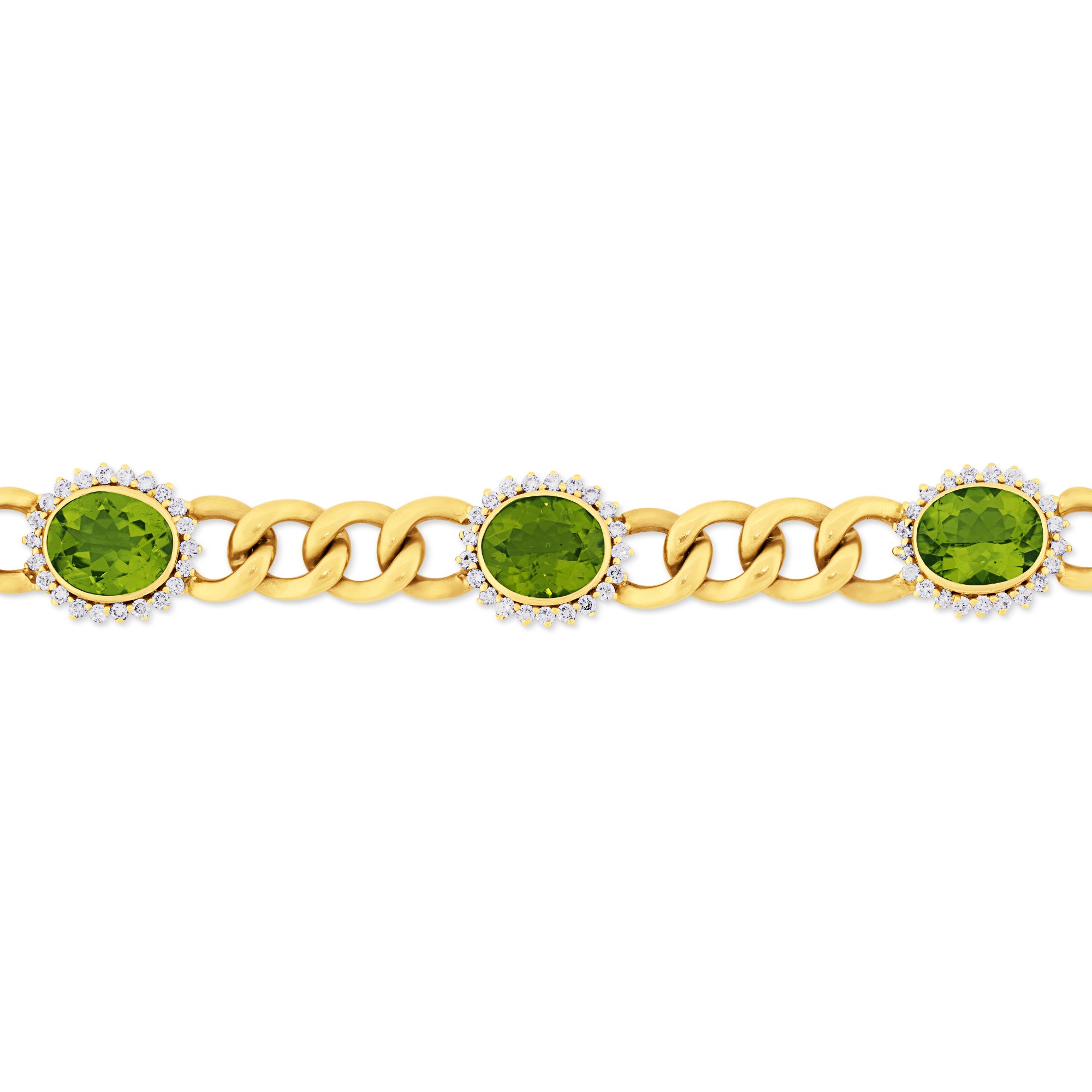 Bracelet - Peridot and Diamond | Singhvi Jewels