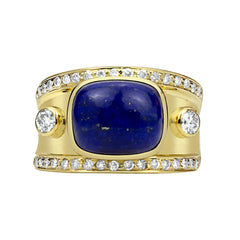Ring - Lapis Lazulli And Diamond