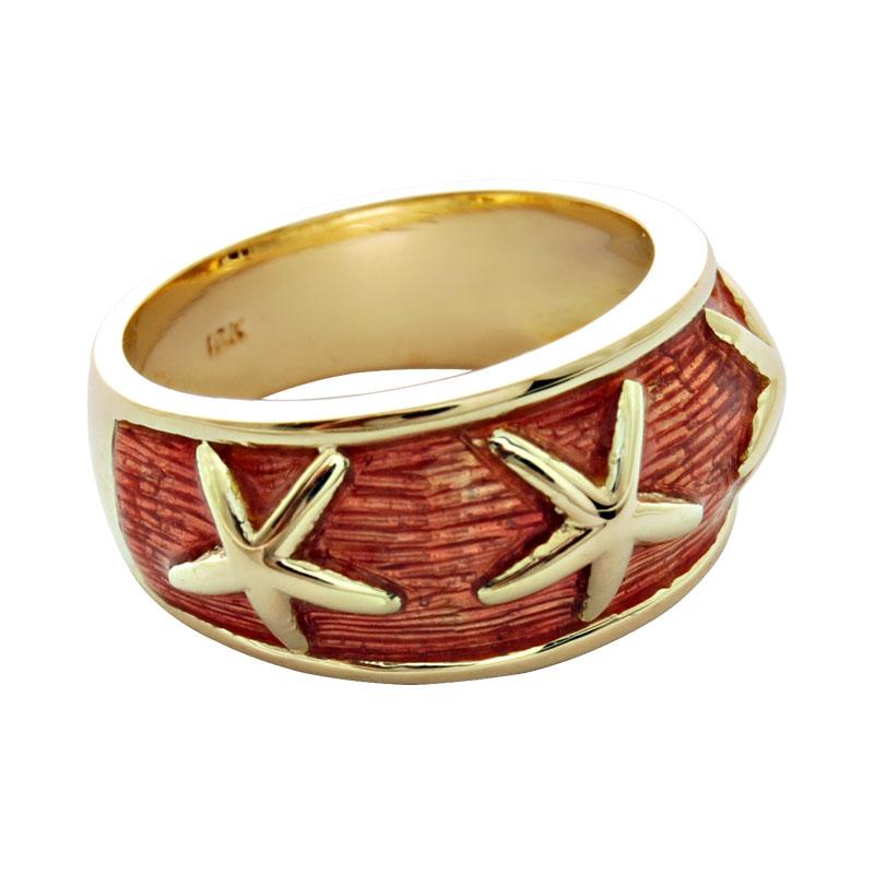Ring-Plain Gold (Enamel) (1627K) | Singhvi Jewels