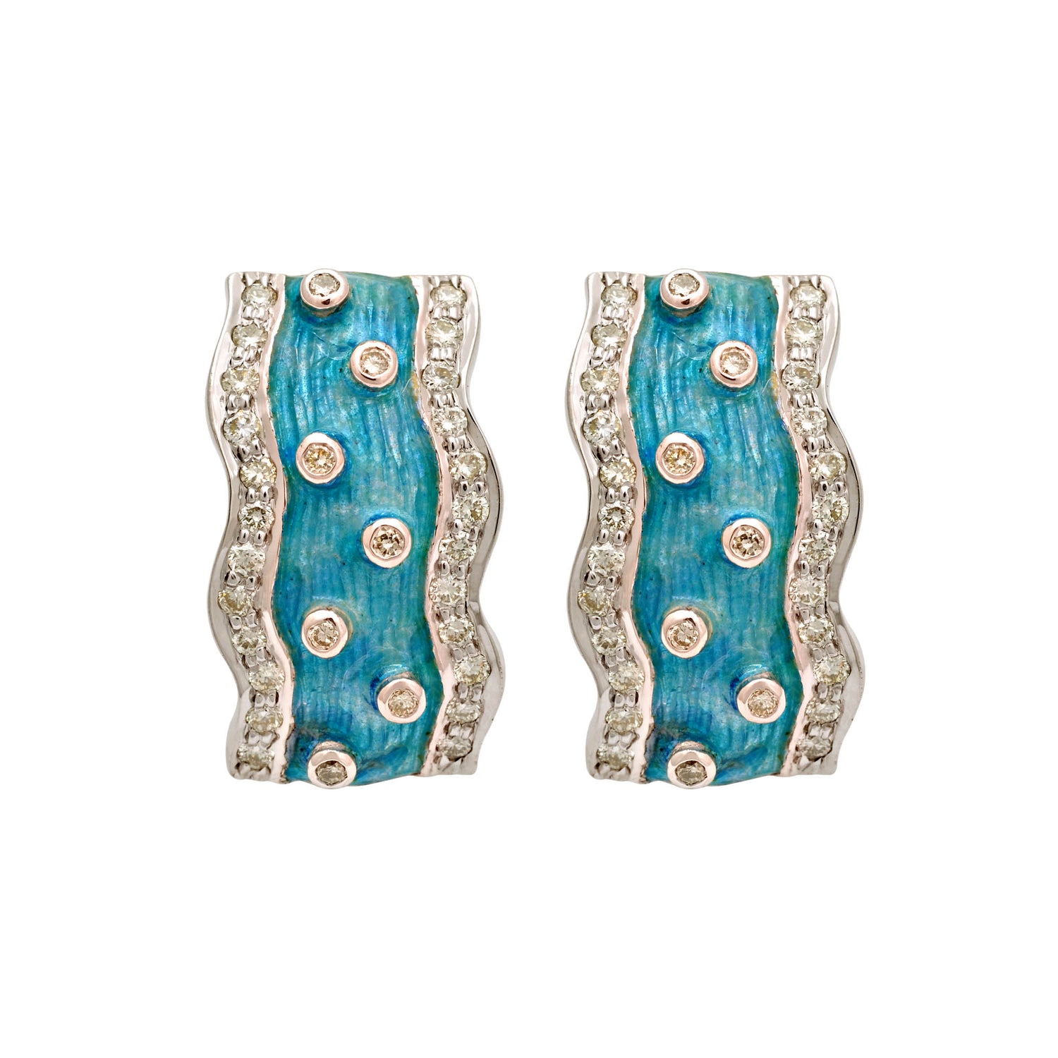 Earrings- Diamond (Enamel) (163FS) | Singhvi Jewels