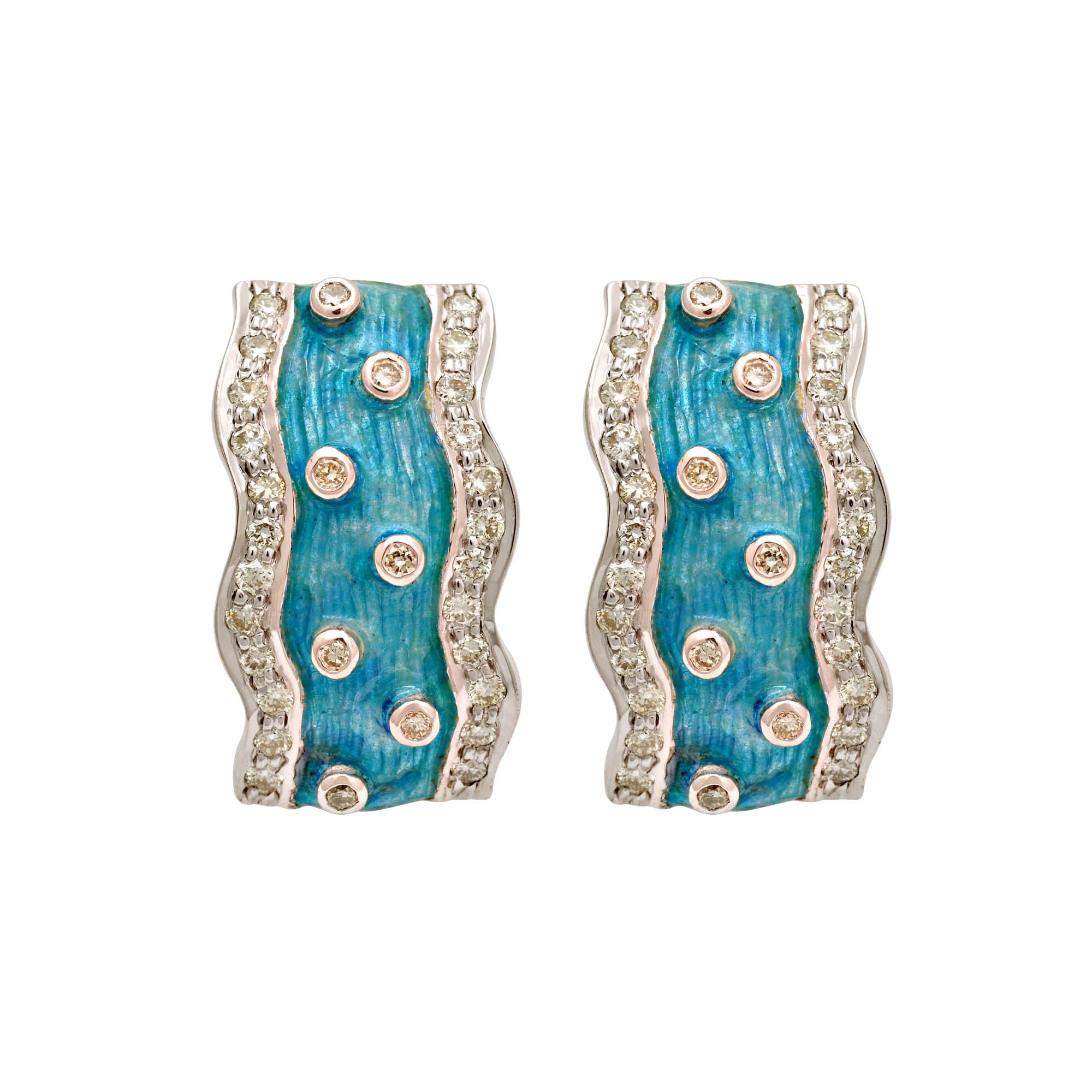 Earrings- Diamond (Enamel) (163FS) | Singhvi Jewels