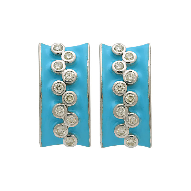 Earrings-Diamond (Enamel)
