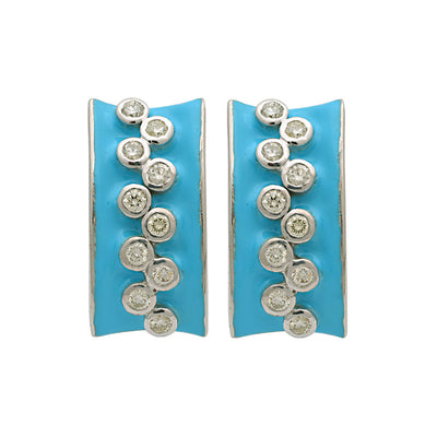Earrings-Diamond (Enamel)