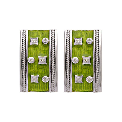 Earrings - Diamond (Enamel)