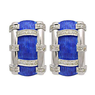Earrings-Diamond (Enamel)