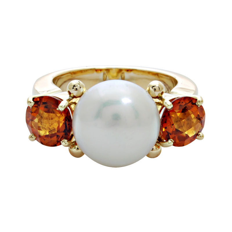 Ring-Pearl and Citrine