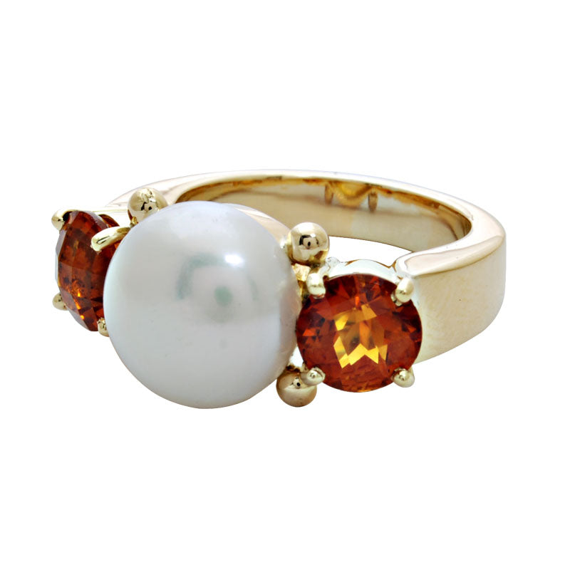 Ring-Pearl and Citrine