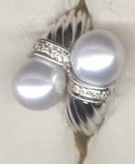 Repair - Ring - Pearl and Diamond in silver (172BS)