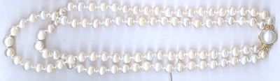 Neckbeads- Pearl Beads with Pearl Clasp  (1759C)