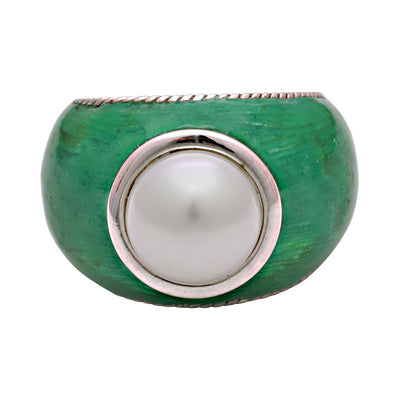 Ring - South Sea Pearl (Enamel)