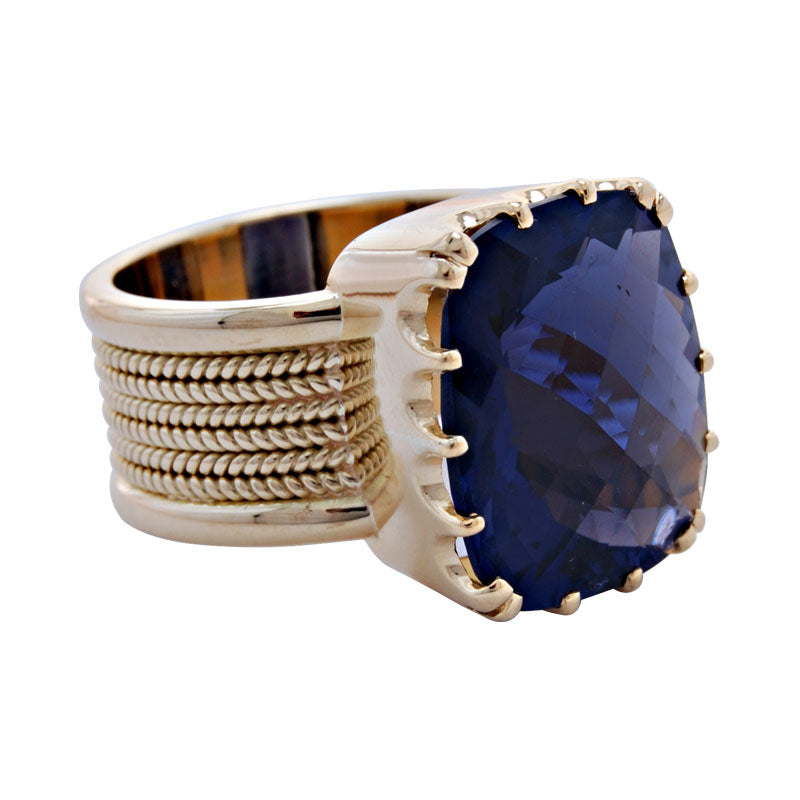 Ring-Iolite | Singhvi Jewels