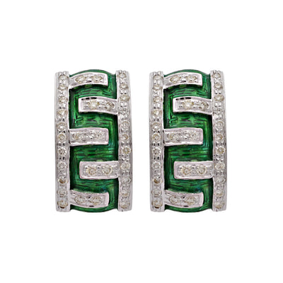 Earrings - Diamond (Enamel)