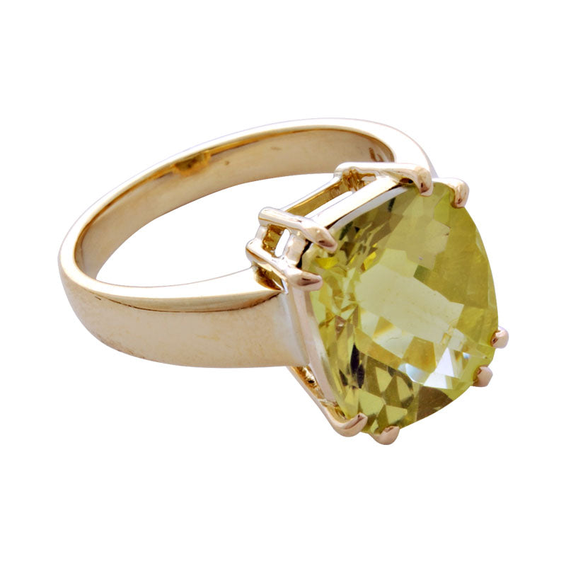 Ring-Lemon Quartz | Singhvi Jewels