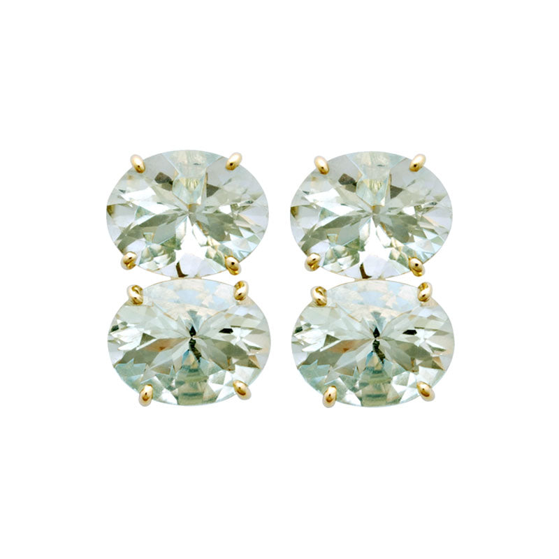 Earrings - Green Quartz | Singhvi Jewels