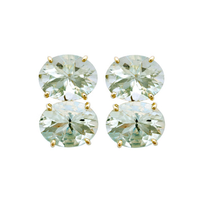 Earrings - Green Quartz