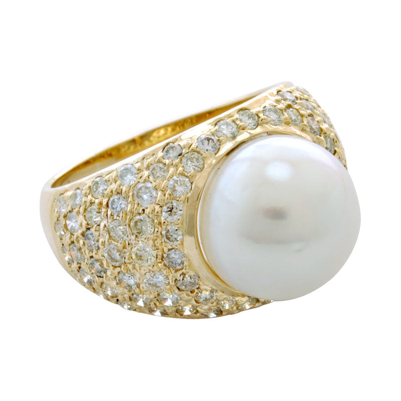 Ring - Pearl and Diamond | Singhvi Jewels