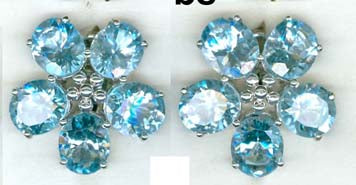 Repair - Earrings - Blue Topaz (19FS) | Singhvi Jewels