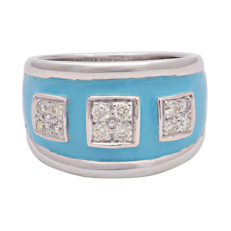 Ring-Diamond (Enamel) | Singhvi Jewels