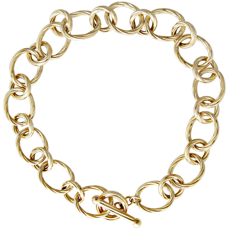 Toggle Necklace-Plain Gold