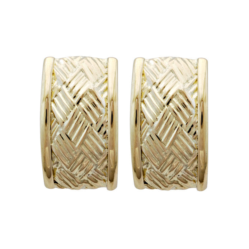 Earrings-Plain Gold