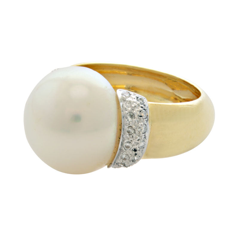 Ring - Pearl and Diamond | Singhvi Jewels