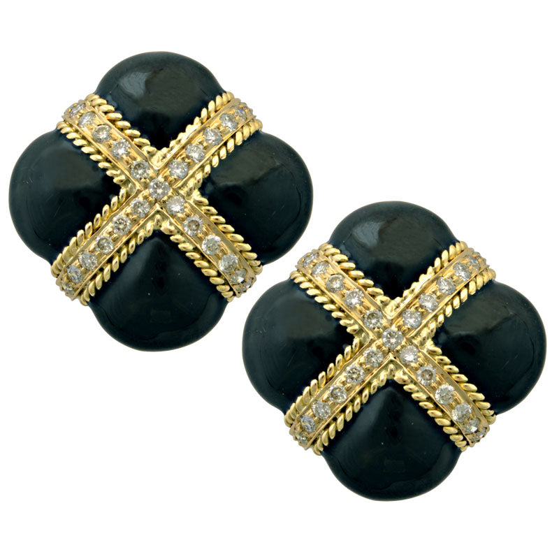 Earrings - Diamond (Enamel) | Singhvi Jewels