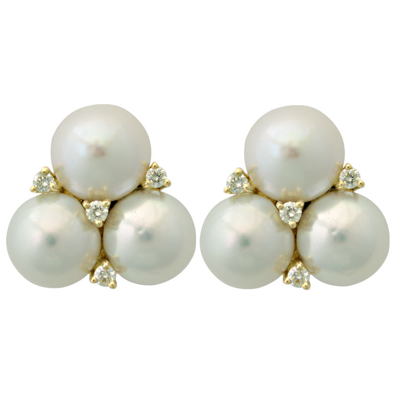 Earrings - Pearl and Diamond | Singhvi Jewels