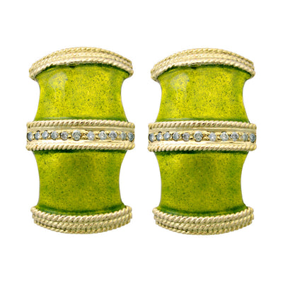 Earrings-Diamond (Enamel)