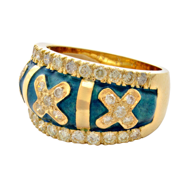 Ring - Diamond (Enamel) | Singhvi Jewels