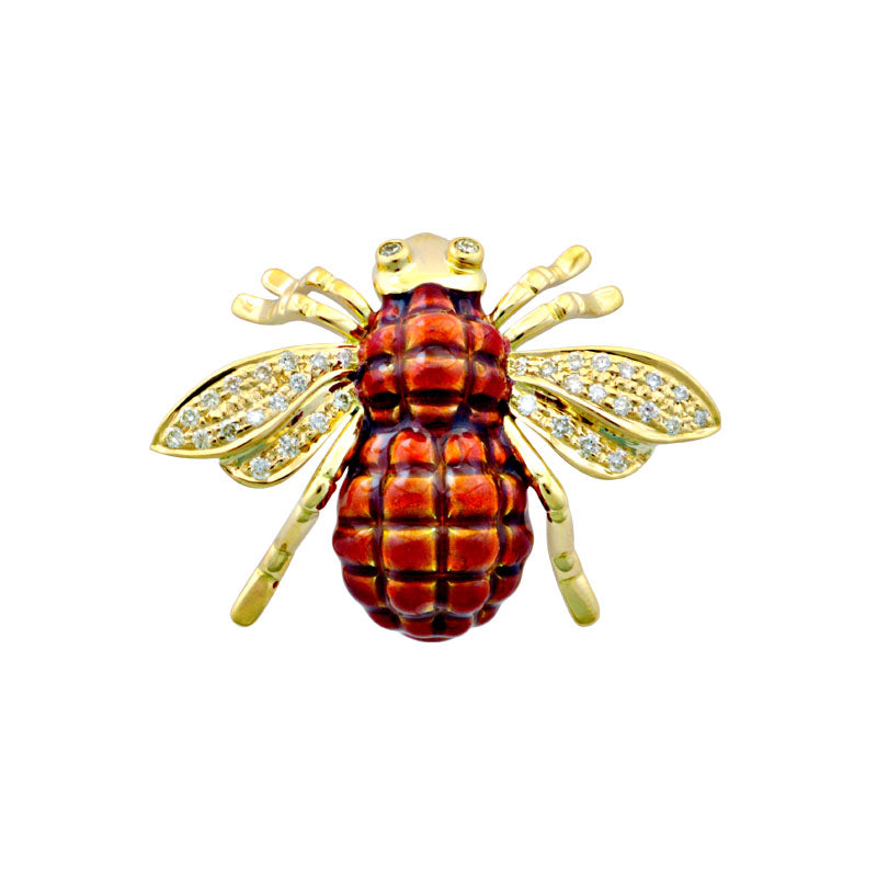 Brooch - Diamond (Enamel) | Singhvi Jewels