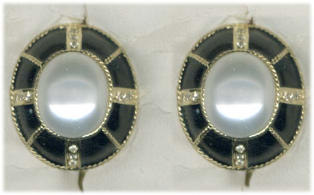 Repair - Earrings - Pearl and Diamond (Enamel) - 1926O