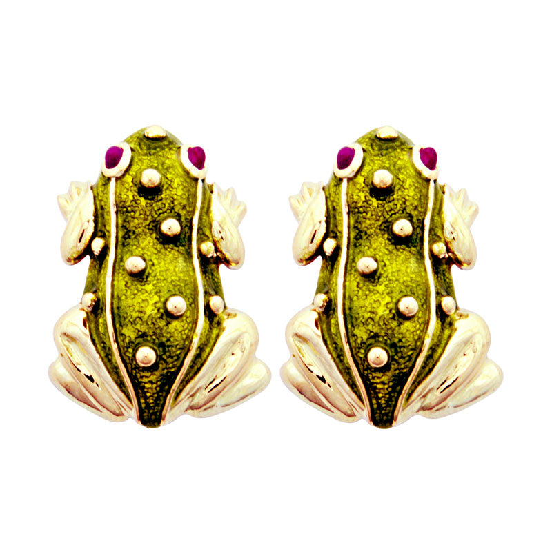Earrings - Ruby (Enamel) | Singhvi Jewels
