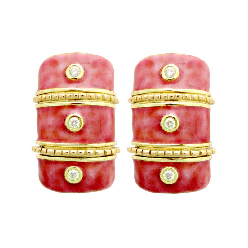 Earrings - Diamond (Enamel) | Singhvi Jewels