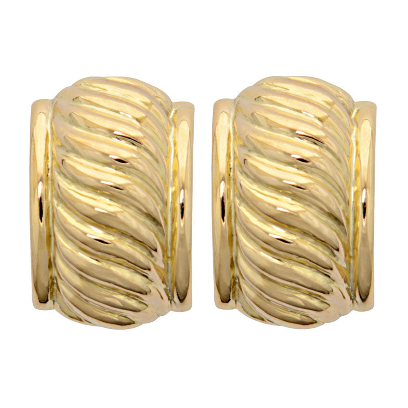 Earrings - Plain Gold | Singhvi Jewels
