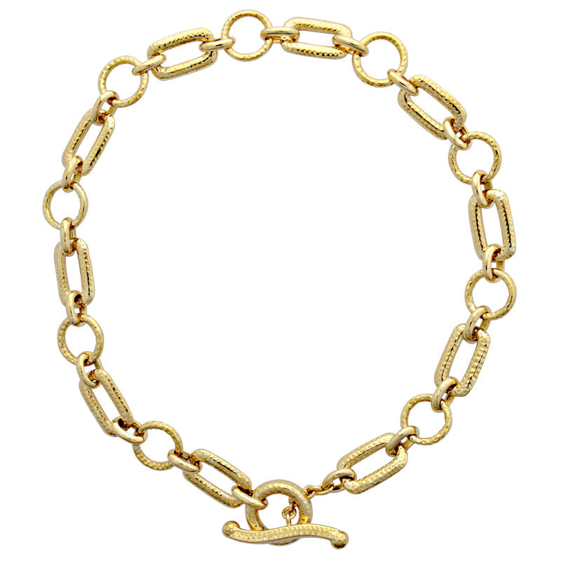 Toggle Necklace-Plain Gold