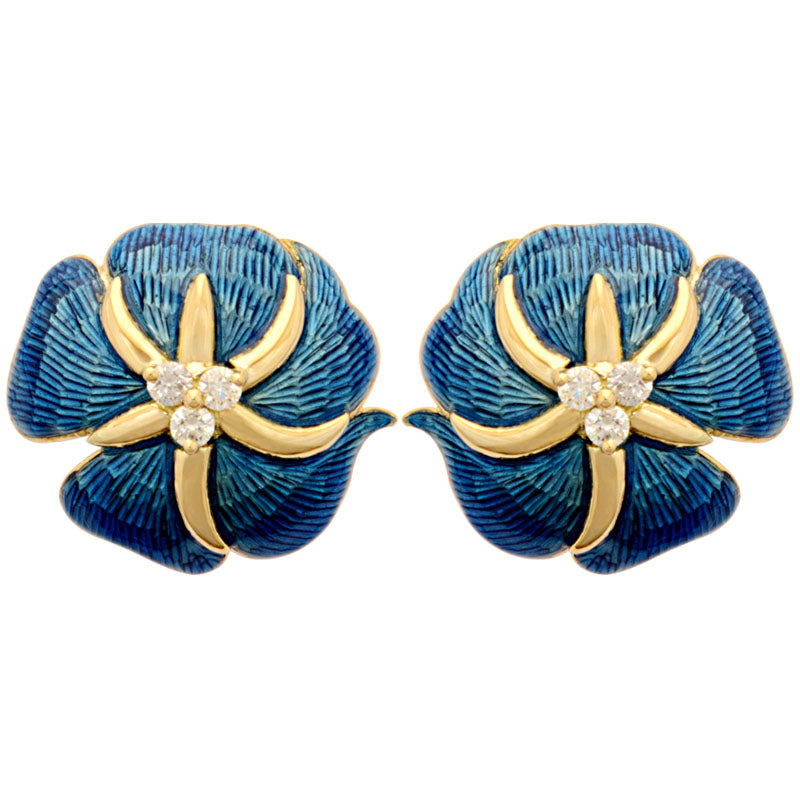 Earrings-Diamond (Enamel) | Singhvi Jewels