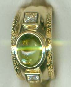 Repair - Ring - Peridot and Diamond (1942H)