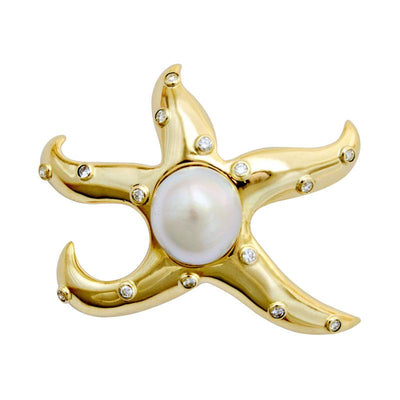 Brooch - South Sea Pearl And Diamond (1943I)